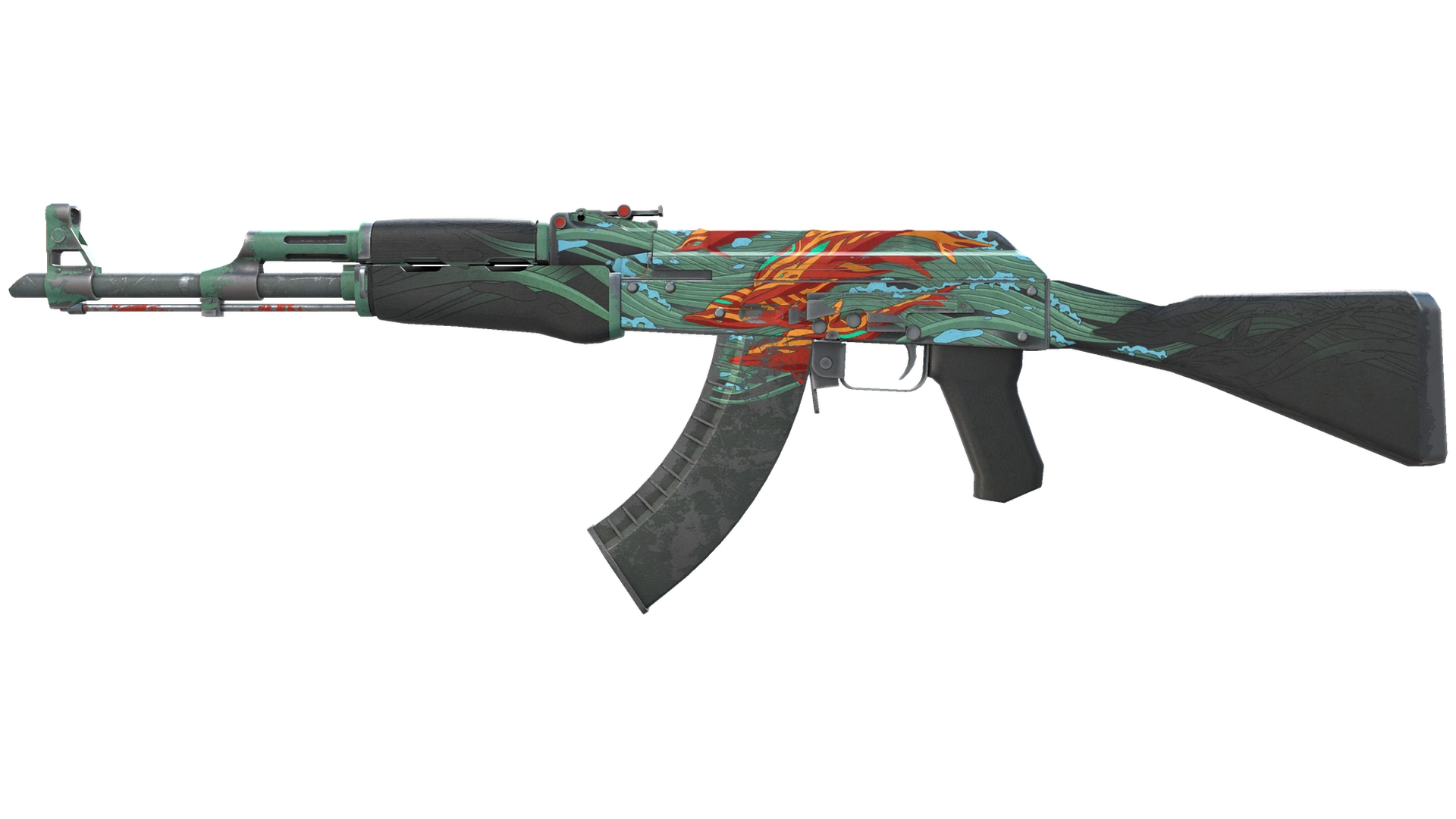 AK-47 | Аквамариновая месть (Закалённое в боях)