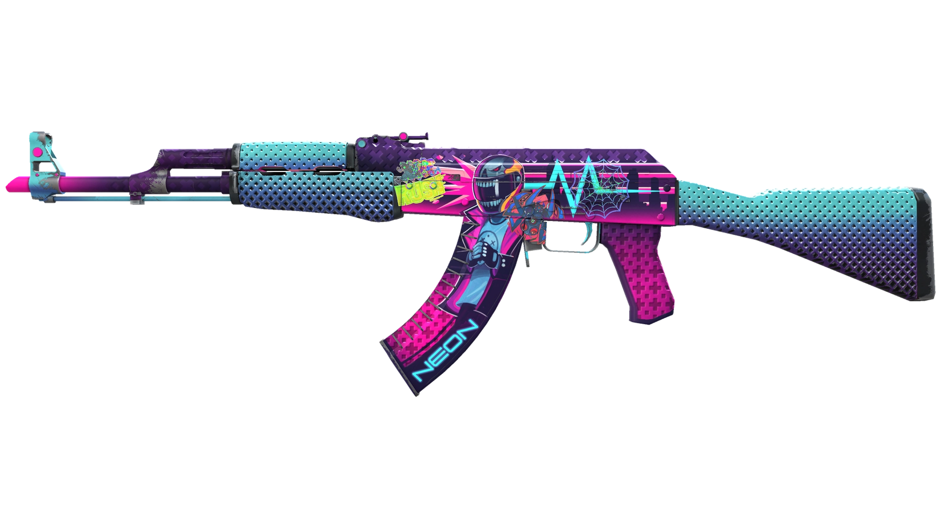 AK-47 | Неоновый гонщик (После полевых испытаний)