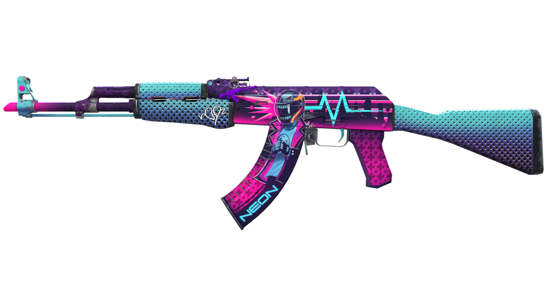 AK-47 | Неоновый гонщик (После полевых испытаний)