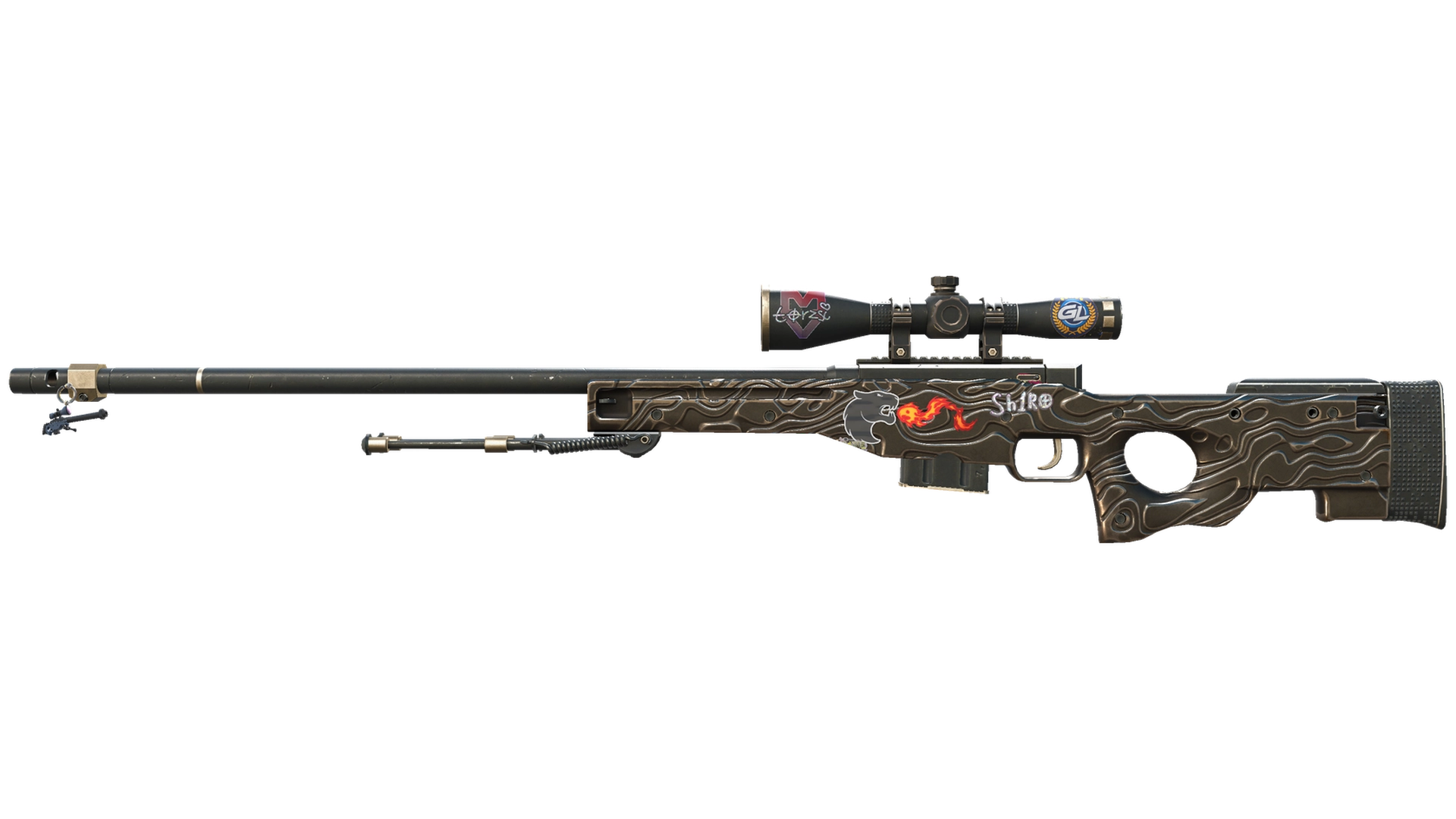 AWP | Black Nile (Well-Worn)