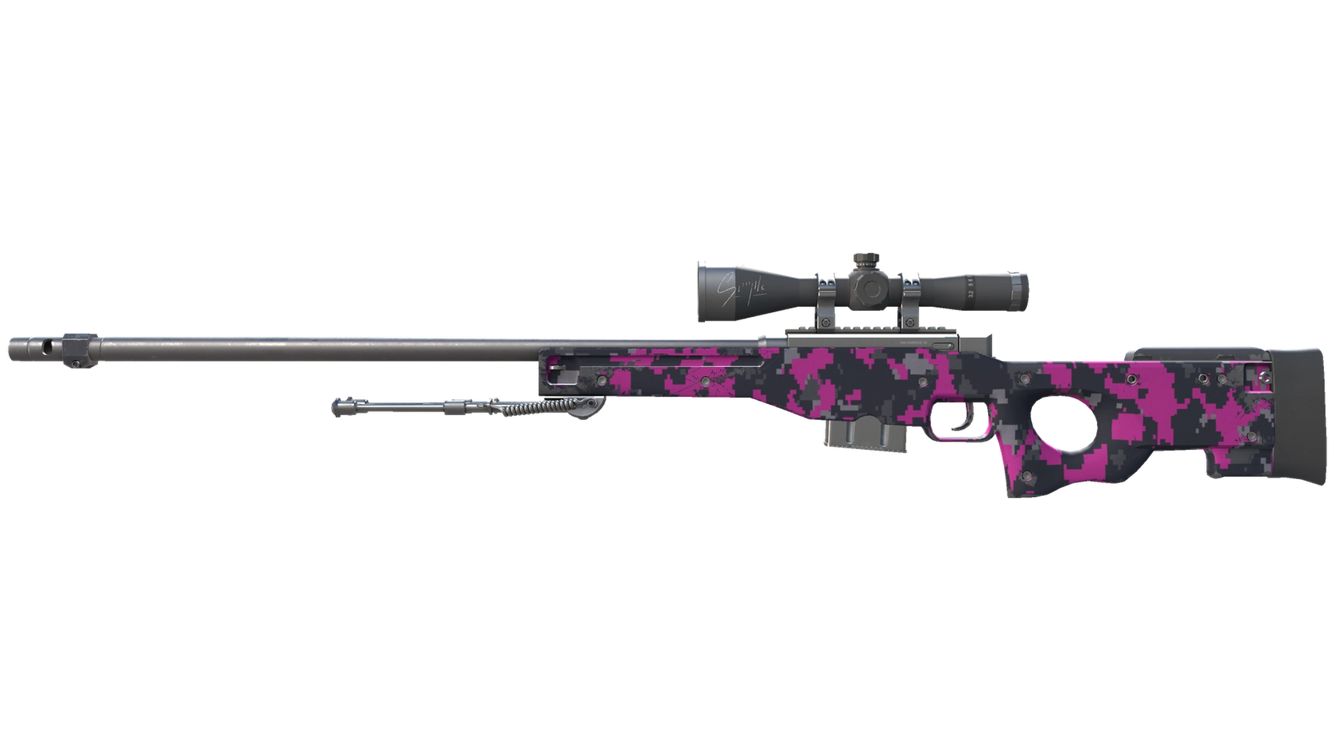 AWP | Пиксельный камуфляж «Розовый» (После полевых испытаний)