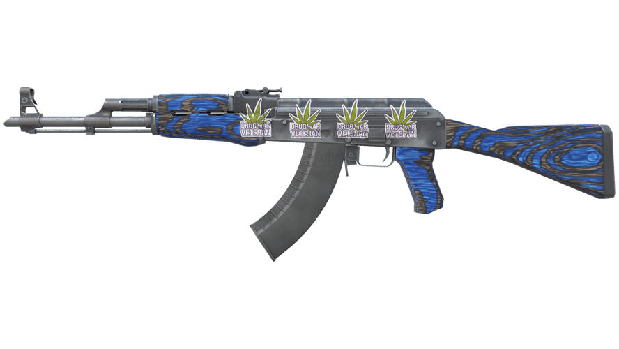 AK-47 | Blue Laminate (Well-Worn)