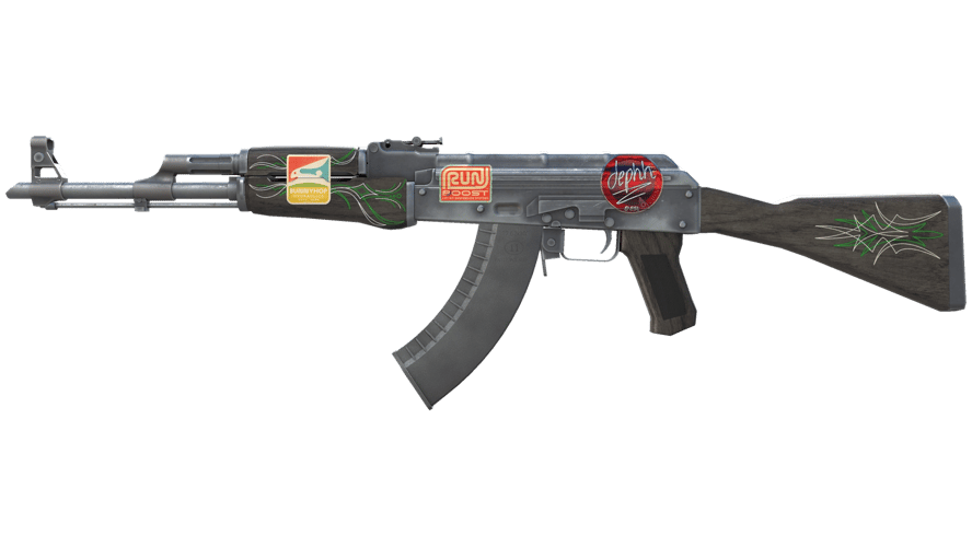 AK-47 | Emerald Pinstripe (Battle-Scarred)