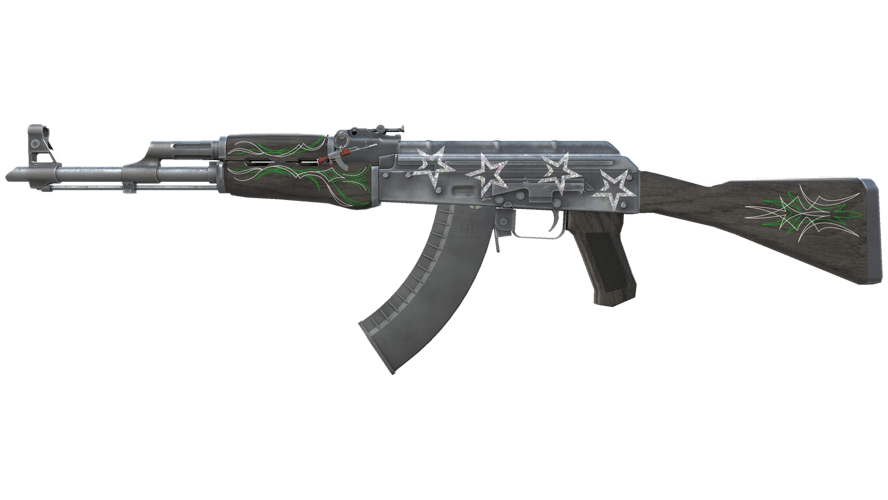 AK-47 | Emerald Pinstripe (Well-Worn)
