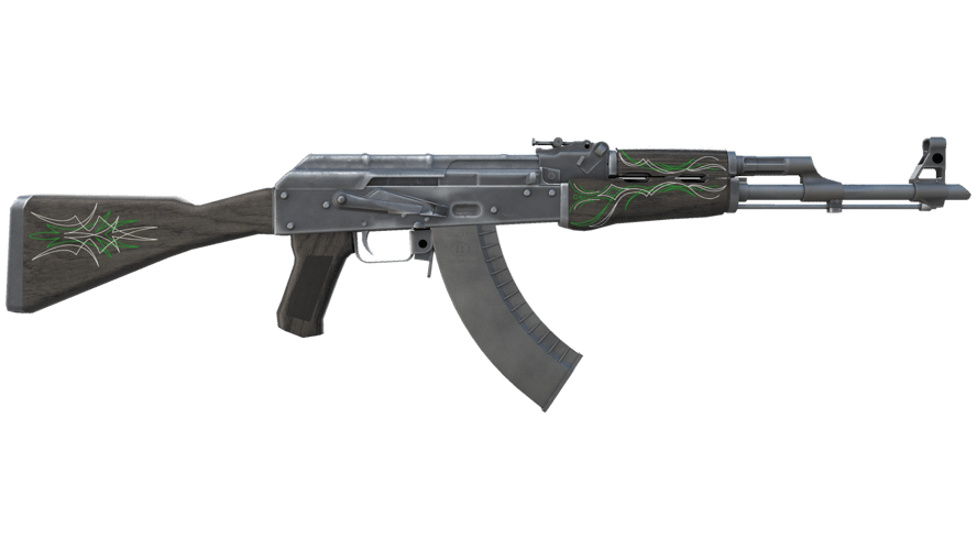 AK-47 | Emerald Pinstripe (Well-Worn)