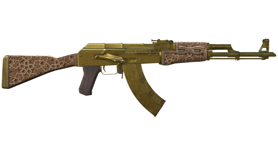 AK-47 | Gold Arabesque (Battle-Scarred)