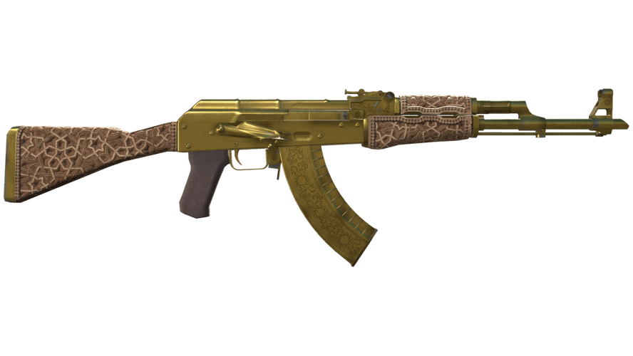 AK-47 | Gold Arabesque (Battle-Scarred)