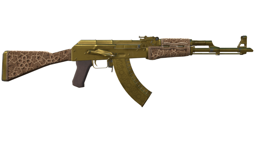 AK-47 | Gold Arabesque (Battle-Scarred)
