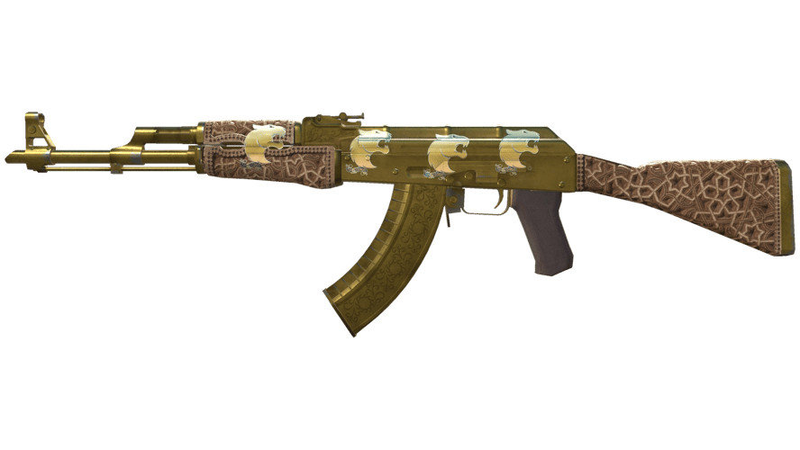 AK-47 | Gold Arabesque (Battle-Scarred)