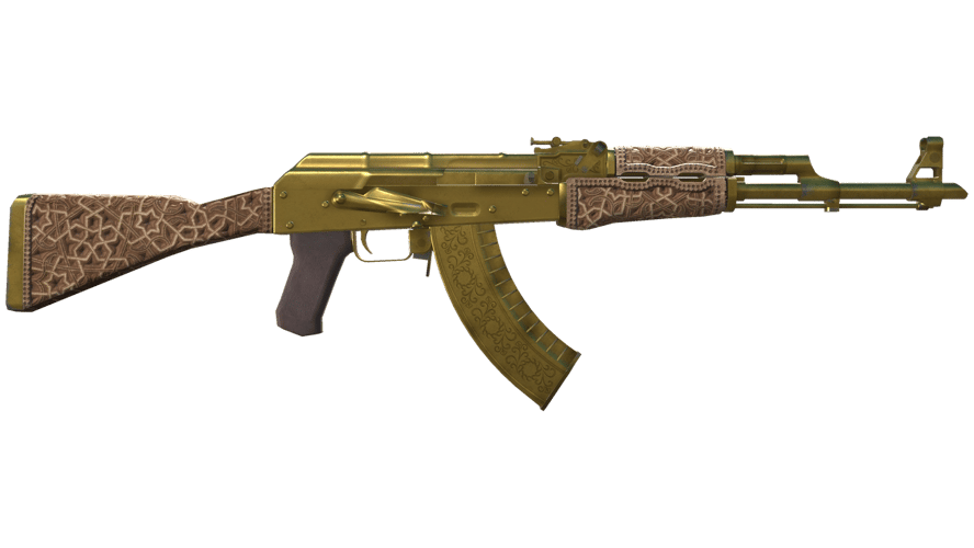 AK-47 | Gold Arabesque (Battle-Scarred)
