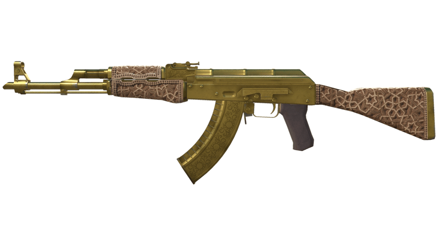 AK-47 | Gold Arabesque (Battle-Scarred)