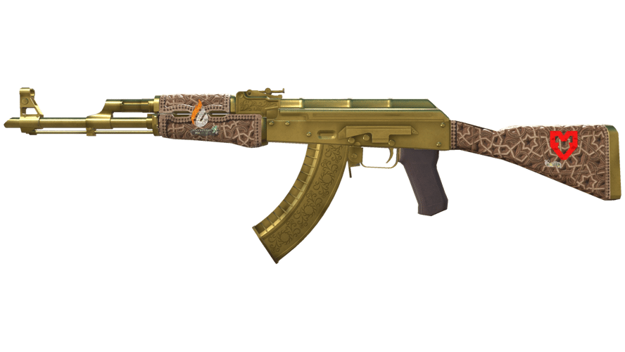AK-47 | Золотая арабеска (После полевых испытаний)