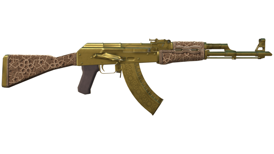 AK-47 | Gold Arabesque (Well-Worn)
