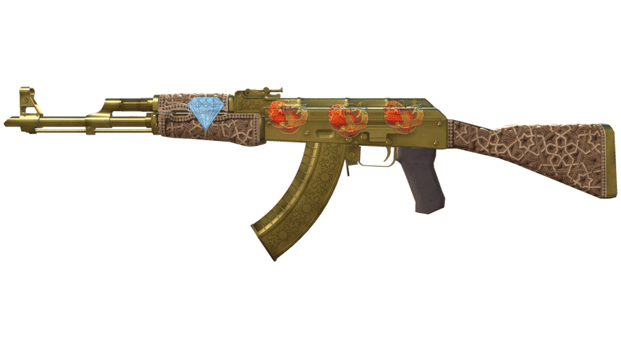 AK-47 | Gold Arabesque (Well-Worn)
