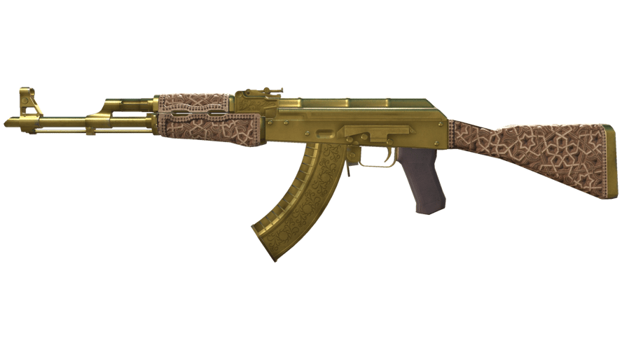 AK-47 | Gold Arabesque (Well-Worn)