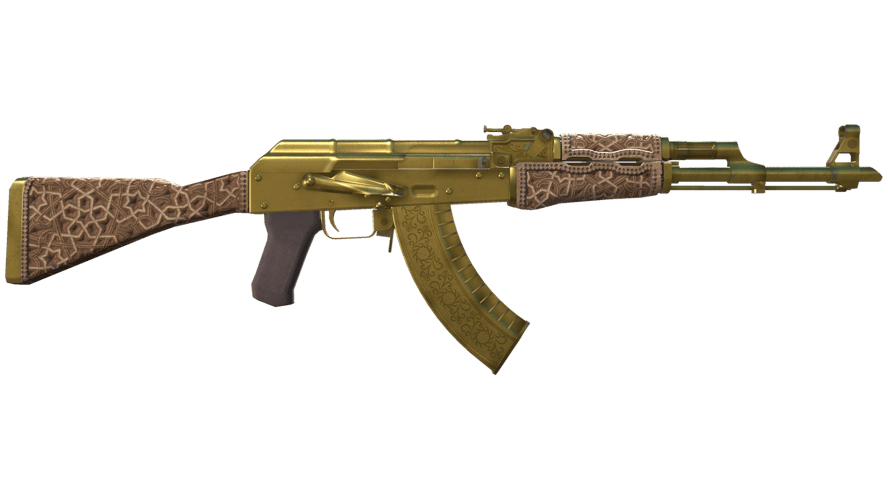 AK-47 | Gold Arabesque (Well-Worn)