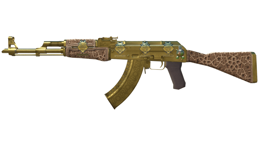 AK-47 | Gold Arabesque (Well-Worn)