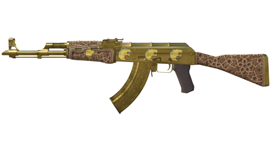 AK-47 | Gold Arabesque (Well-Worn)