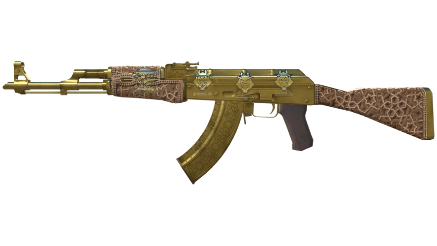 AK-47 | Gold Arabesque (Well-Worn)