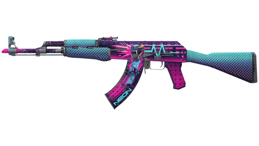 AK-47 | Neon Rider (Well-Worn)