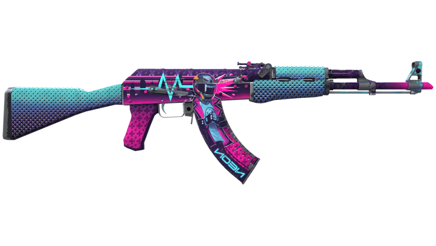 AK-47 | Neon Rider (Well-Worn)
