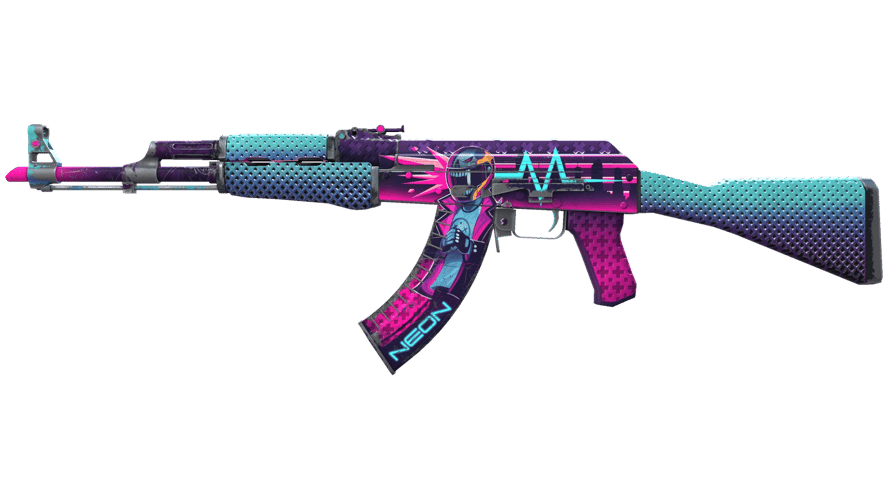 AK-47 | Neon Rider (Well-Worn)