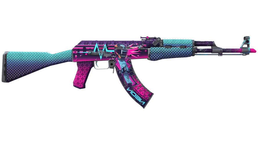AK-47 | Neon Rider (Well-Worn)
