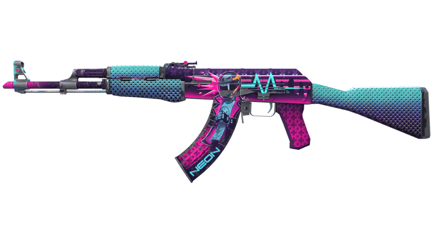 AK-47 | Neon Rider (Well-Worn)