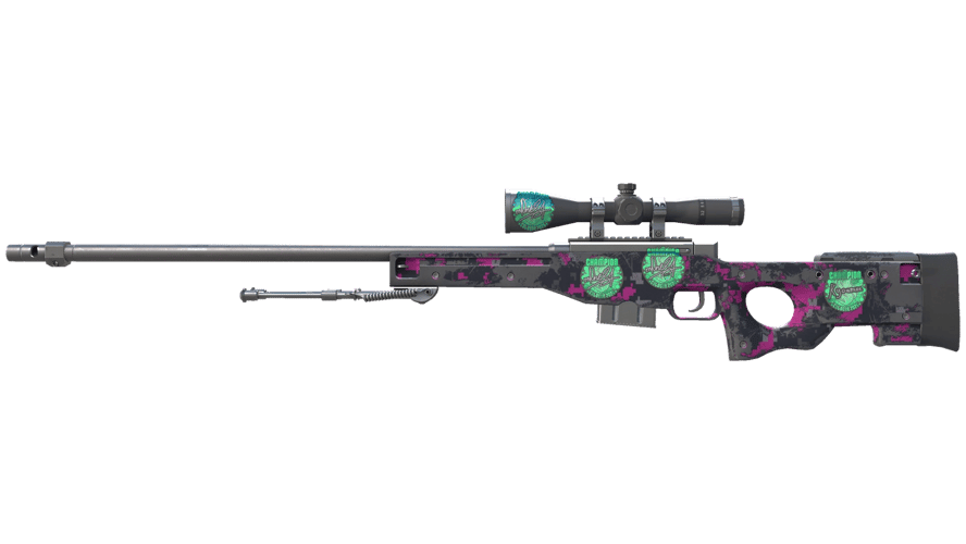 AWP | Пиксельный камуфляж «Розовый» (Поношенное)