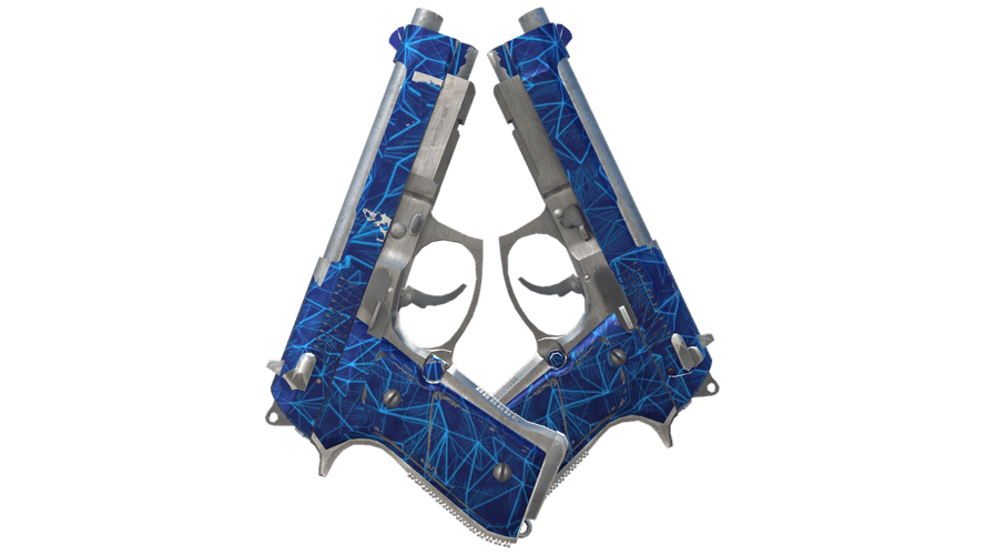 Dual Berettas | Cobalt Quartz (Field-Tested)