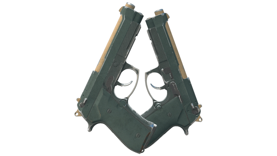 Dual Berettas | Contractor (Well-Worn)