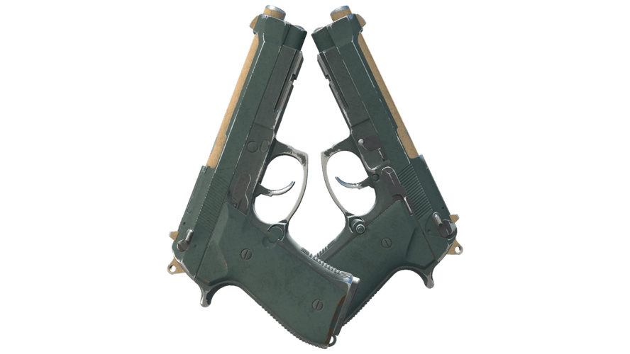 Dual Berettas | Contractor (Well-Worn)
