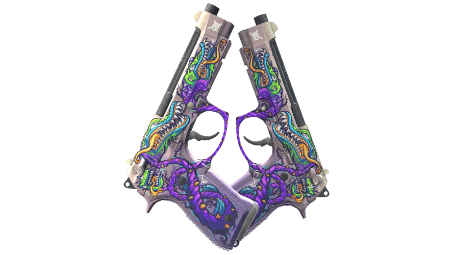Dual Berettas | Flora Carnivora (Minimal Wear)