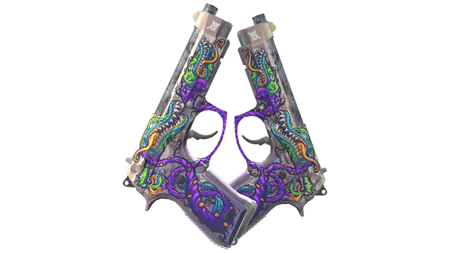 Dual Berettas | Flora Carnivora (Well-Worn)