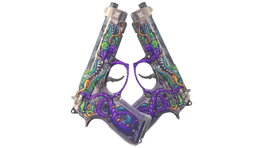 Dual Berettas | Flora Carnivora (Well-Worn)