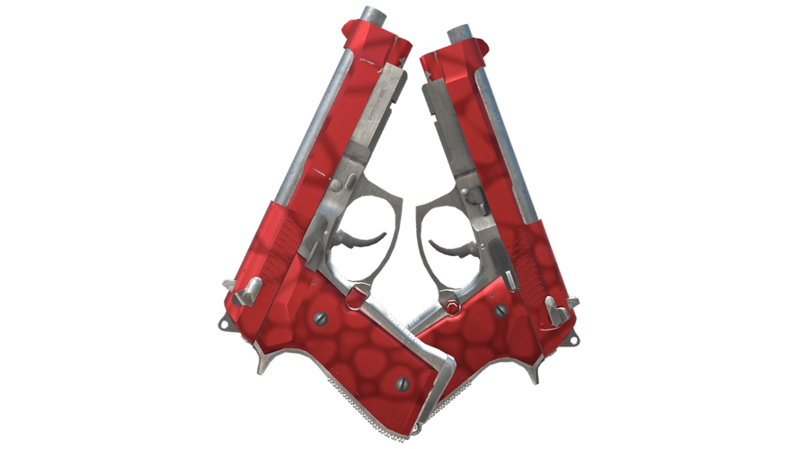 Dual Berettas | Hemoglobin (Minimal Wear)