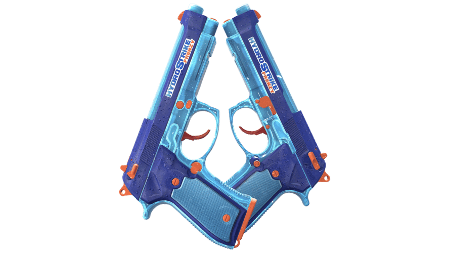 Dual Berettas | Hydro Strike (Minimal Wear)