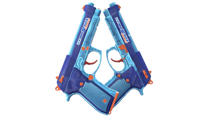 Dual Berettas | Hydro Strike (Minimal Wear)