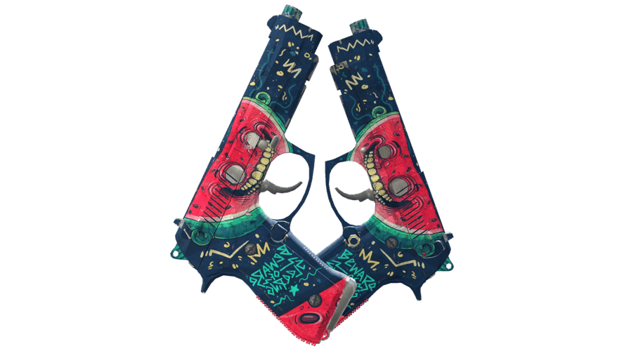 Dual Berettas | Melondrama (Battle-Scarred)