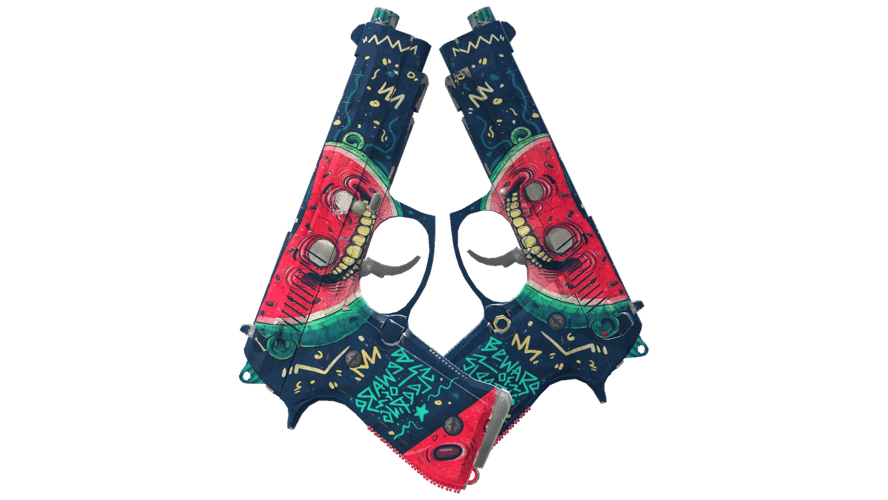 Dual Berettas | Melondrama (Battle-Scarred)