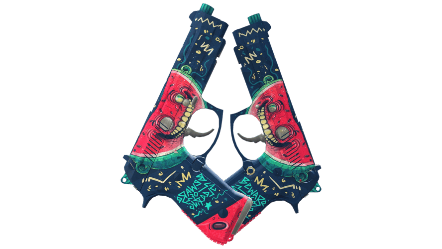 Dual Berettas | Melondrama (Well-Worn)