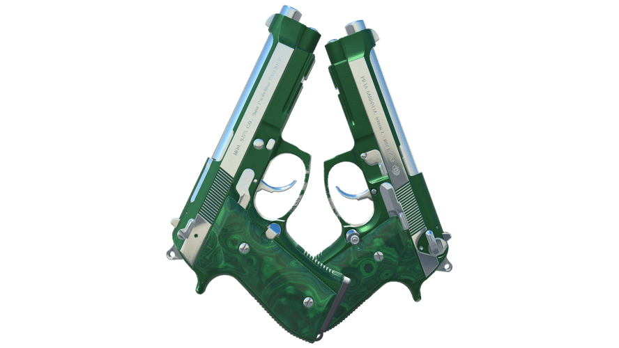 Dual Berettas | Polished Malachite (Factory New)