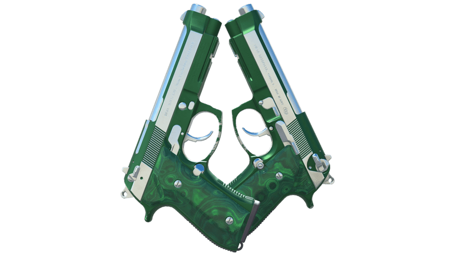 Dual Berettas | Polished Malachite (Factory New)