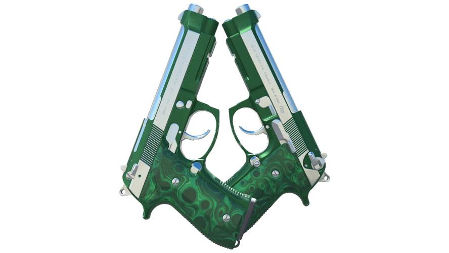 Dual Berettas | Polished Malachite (Factory New)