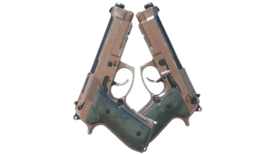 Dual Berettas | Rose Nacre (Field-Tested)