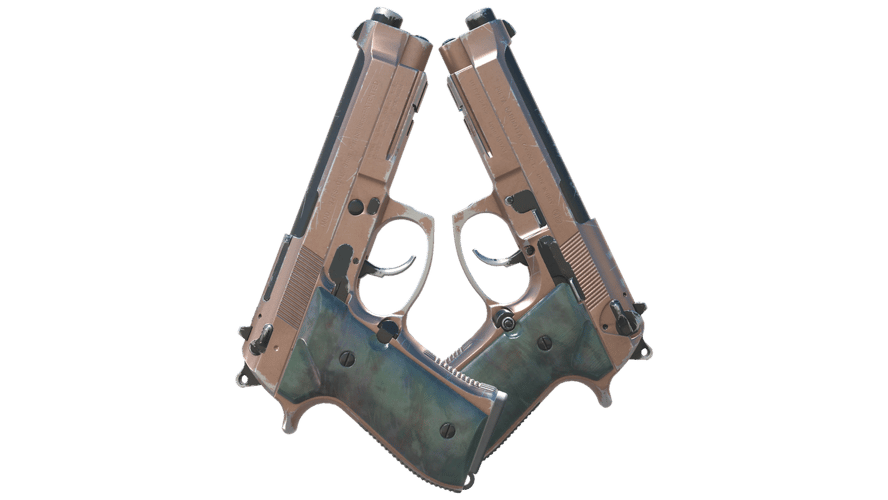 Dual Berettas | Rose Nacre (Field-Tested)