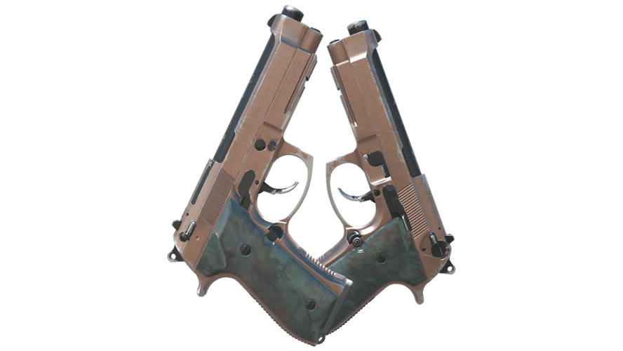 Dual Berettas | Rose Nacre (Field-Tested)
