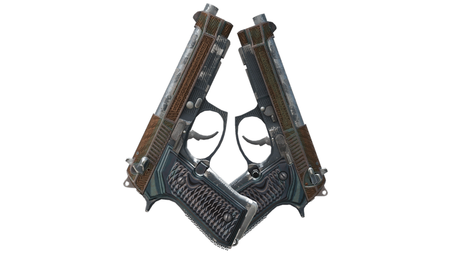 Dual Berettas | Tread (Battle-Scarred)