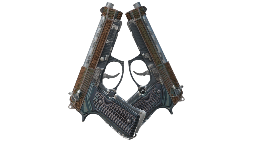 Dual Berettas | Tread (Battle-Scarred)