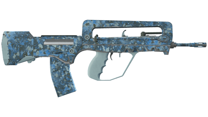 FAMAS | Голубые брызги (Немного поношенное)